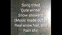 real rain snow hail shower asmr